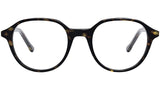 Youthful Energy Thin Havana Round Eyeglasses