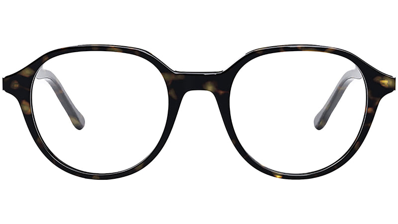 Youthful Energy Thin Havana Round Eyeglasses