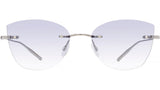 Brandy Silver Cat Eye Sunglasses