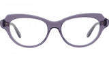 Slim Purple Cat Eye Eyeglasses