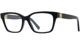 4G Black Rectangular Eyeglasses