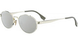 Fendi Sky Light Gold Oval Sunglasses