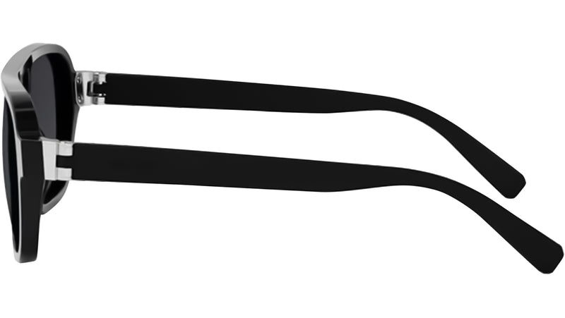 Bvlgari Aluminium Matte Black Pilot Sunglasses