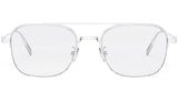 NeoDior O S5U Silver Square Eyeglasses