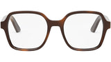 DiorMidnightO S1I Shiny Havana Geometric Eyeglasses