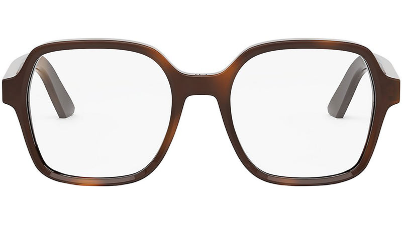 DiorMidnightO S1I Shiny Havana Geometric Eyeglasses