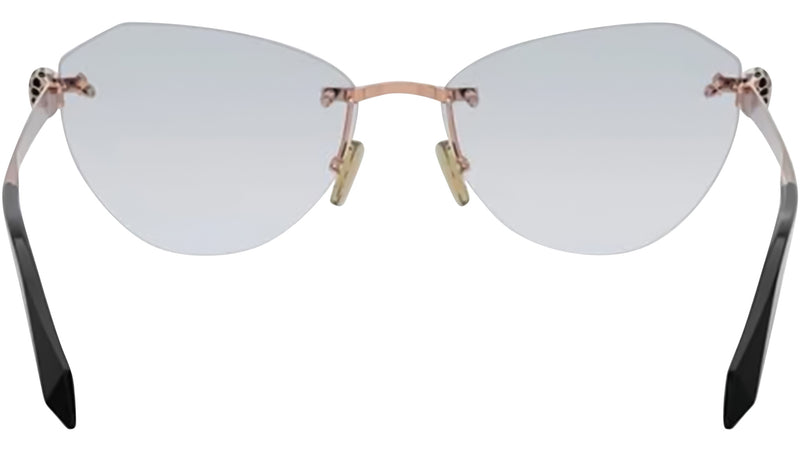 Serpenti Forever Rose Gold Cat Eye Eyeglasses