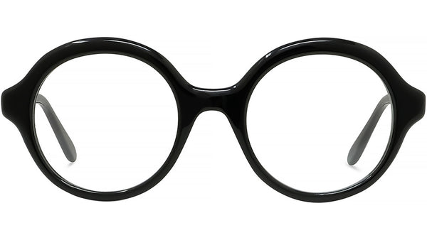 Slim Black Round Eyeglasses