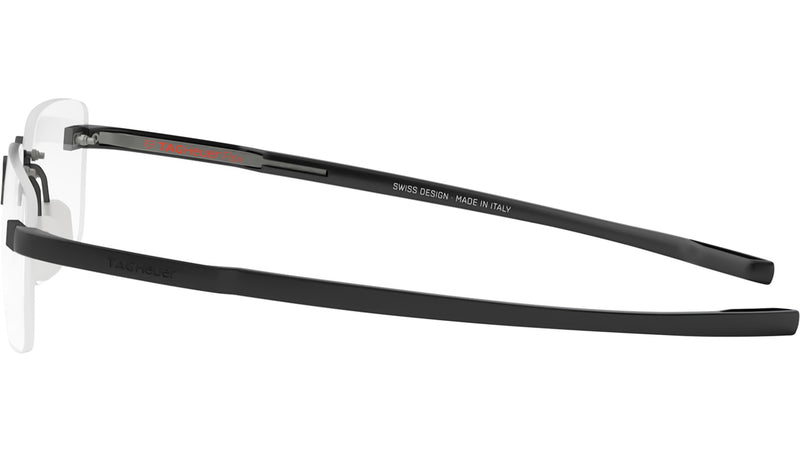 Flex Black Rectangular Eyeglasses