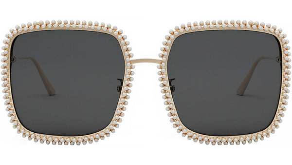 MissDior S2U White Square Sunglasses