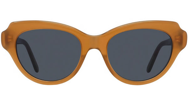 Slim Brown Cat Eye Sunglasses