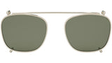 Clip On Light Gold Green