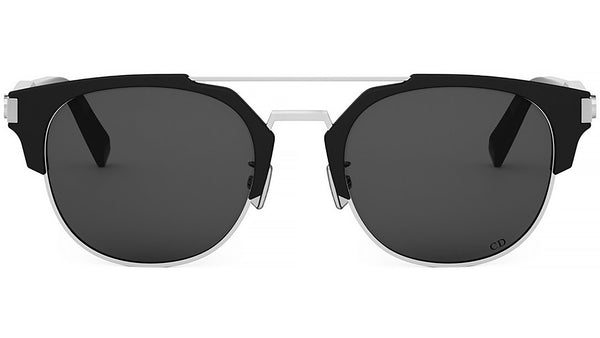 CD Icon 1U Black Geometric Sunglasses