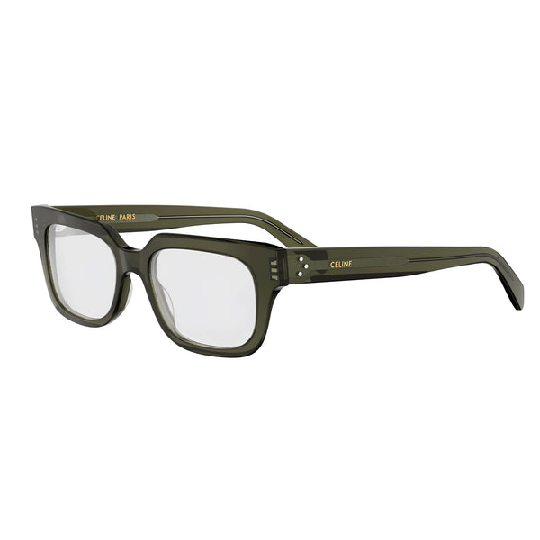 CELINE 3 Dots HD Green Rectangular Eyeglasses