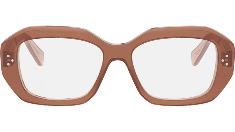 3 Dots Brown Geometric Eyeglasses