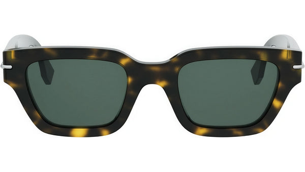 Fendi Selleria Havana Rectangular Sunglasses