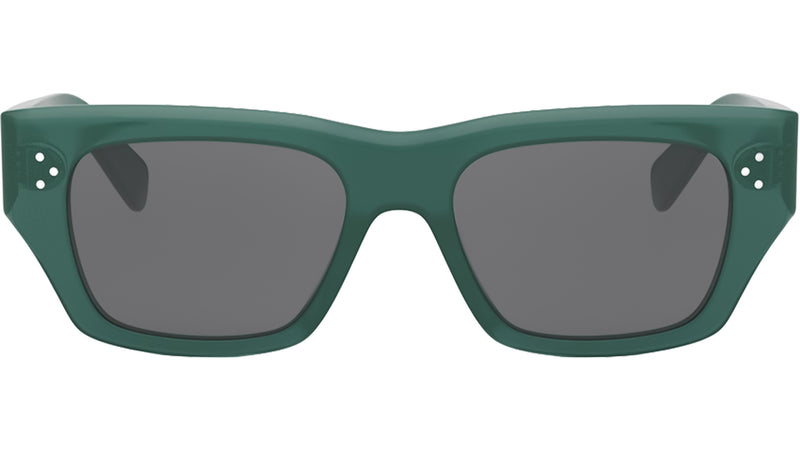 3 Dots HD Green Geometric Sunglasses