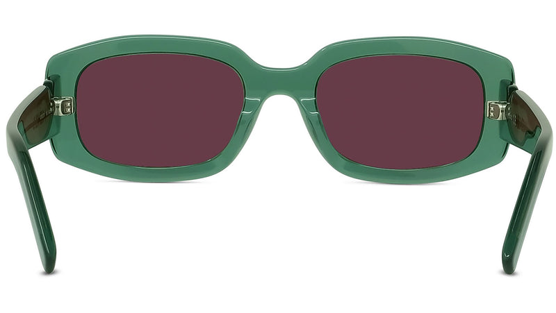Youthful Energy Green Rectangular Sunglasses