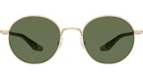Caster Gold Round Sunglasses