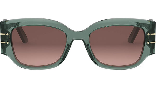 DiorSignature 13I Shiny Green Geometric Sunglasses