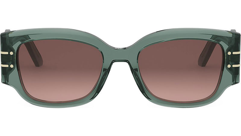 DiorSignature 13I Shiny Green Geometric Sunglasses