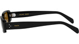 CELINE 3 Dots Black Rectangular Sunglasses
