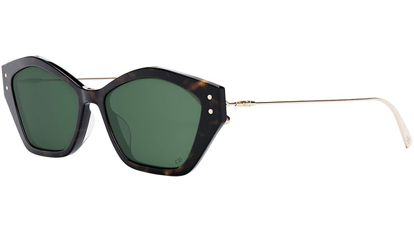 MissDior S1U Havana Geometric Sunglasses