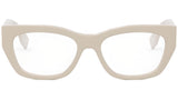 Baguette Brown Rectangular Eyeglasses