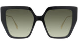 Baguette Black Butterfly Sunglasses