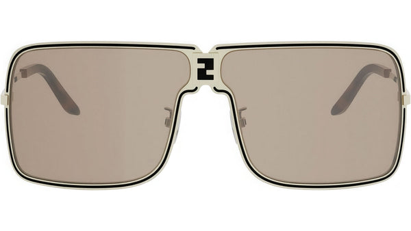 Fendiness Light Gold Mask Sunglasses