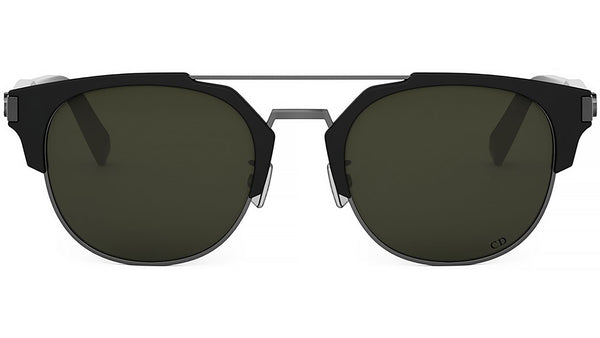 CD Icon 1U Black Geometric Sunglasses