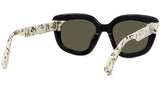1970 Black Butterfly Sunglasses