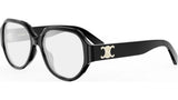 Triomphe Black Geometric Eyeglasses