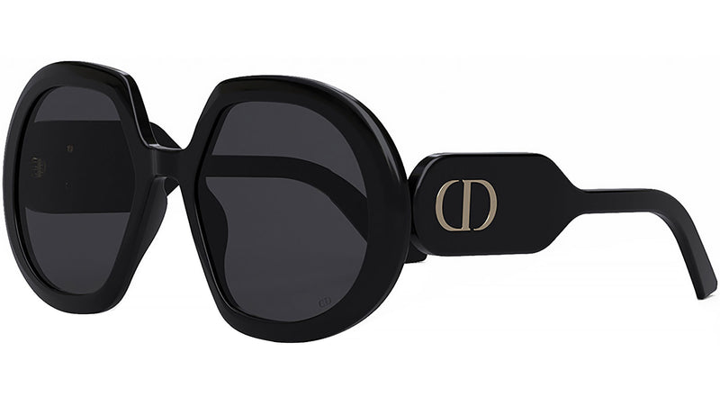 DiorBobby 1U Shiny Black Geometric Sunglasses