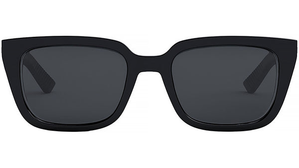 Dior B27 S2I Shiny Black Geometric Sunglasses