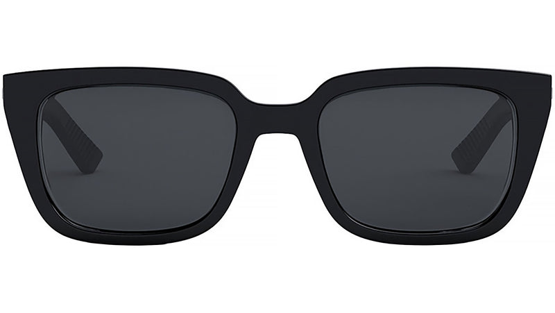 Dior B27 S2I Shiny Black Geometric Sunglasses