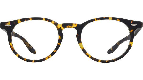 Banks Yellow Tort Round Eyeglasses