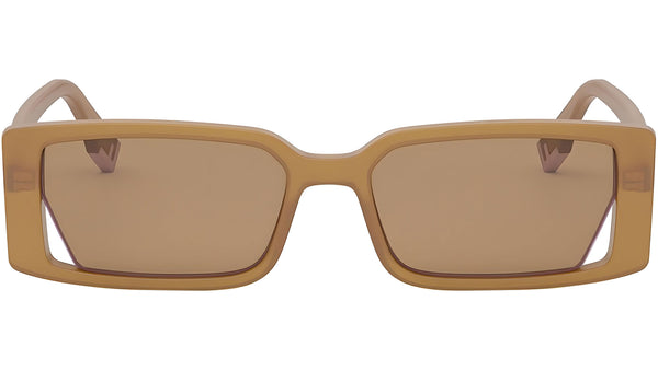 Fendi Way Orange Rectangular Sunglasses