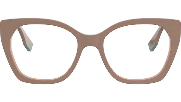 Fendi Way Brown Geometric Eyeglasses