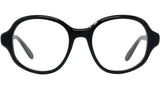 Slim Black Geometric Sunglasses