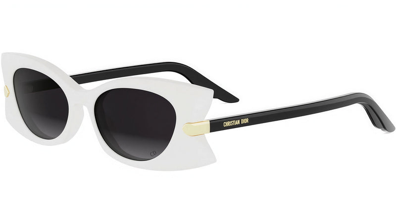 DiorButterfly S2I Shiny White Butterfly Sunglasses