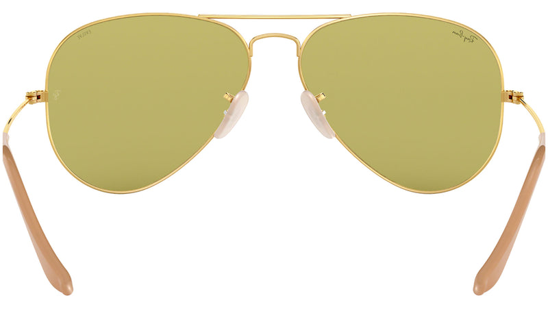 Aviator Washed Evolve RB3025 90644C Gold Green
