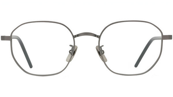 Titanium Ruthenium Geometric Eyeglasses