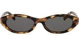 Triomphe Mini Havana Oval Sunglasses