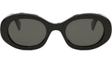 Triomphe Black Oval Sunglasses