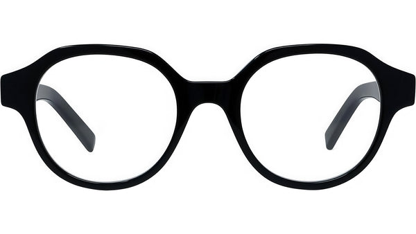 4G Black Round Eyeglasses