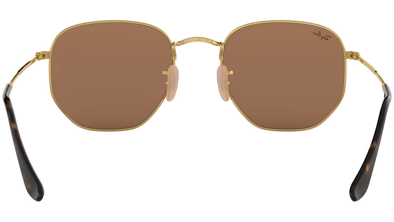 Hexagonal Flat Lenses RB3548N gold copper flash