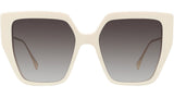 Baguette White Butterfly Sunglasses