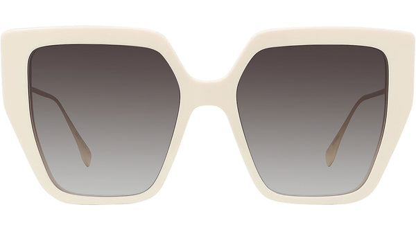 Baguette White Butterfly Sunglasses