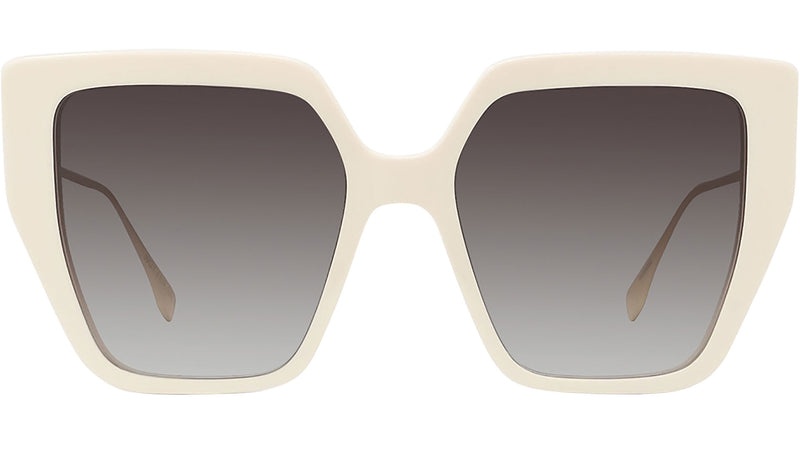 Baguette White Butterfly Sunglasses